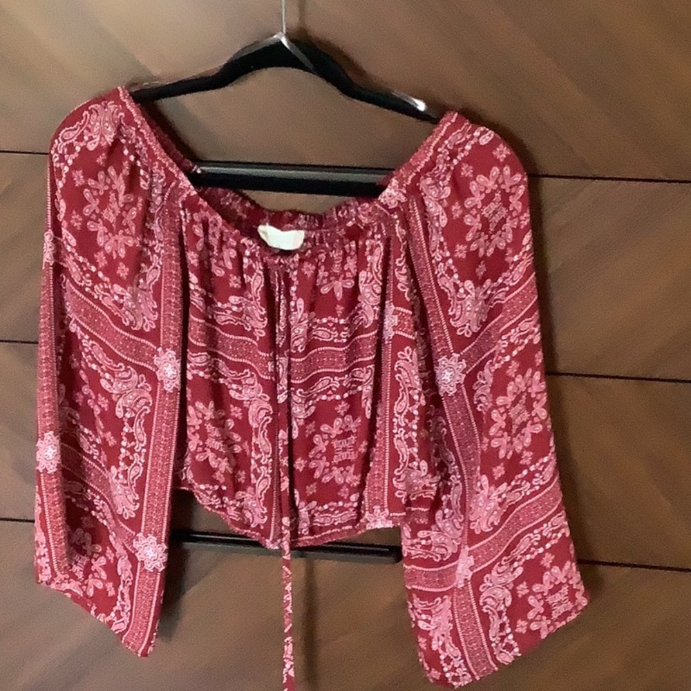 Altar’d State bandana print crop top - M